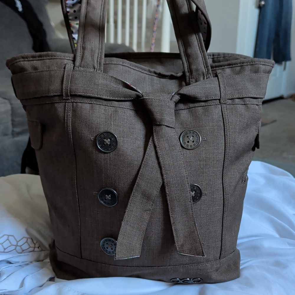 OGIO Brown Canvas Tote Bag